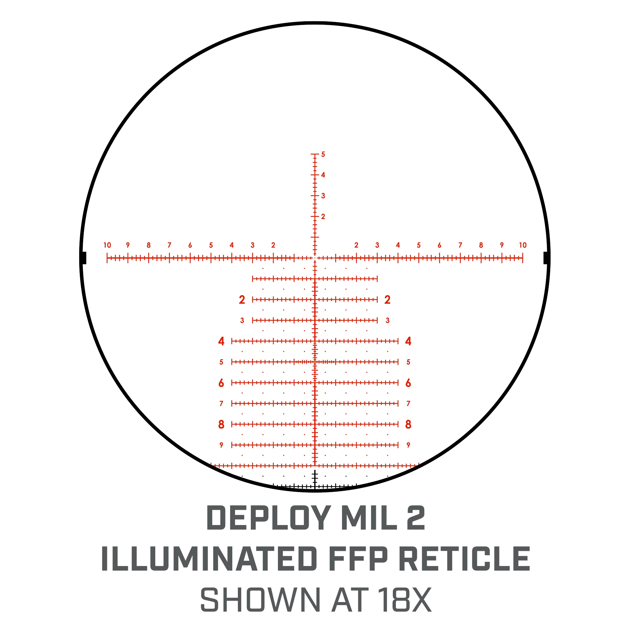 Match Pro 3-18X50 Riflescope - DM2 MRAD Reticle - Image 10